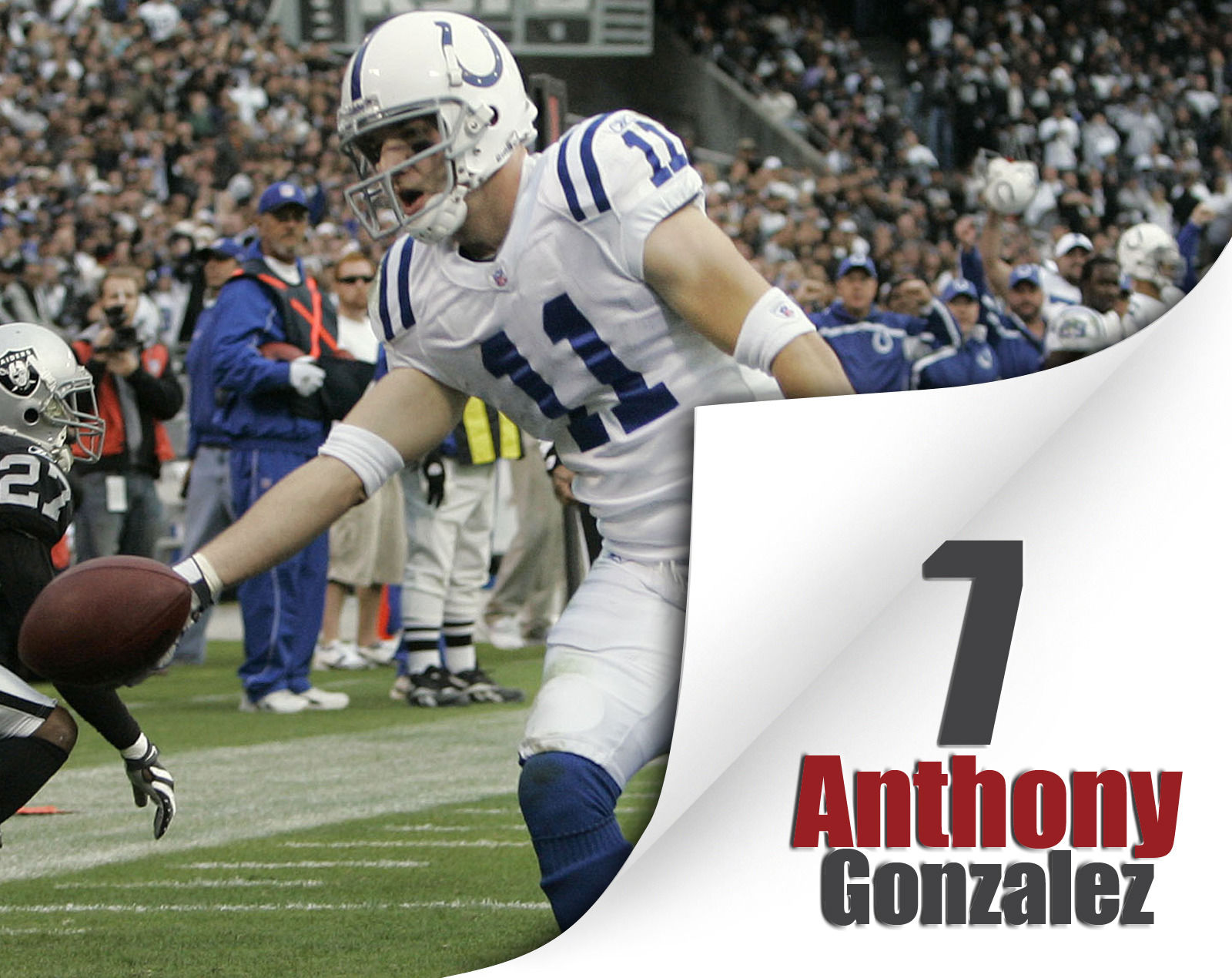 Touchdown catches by Peyton Manning's receivers